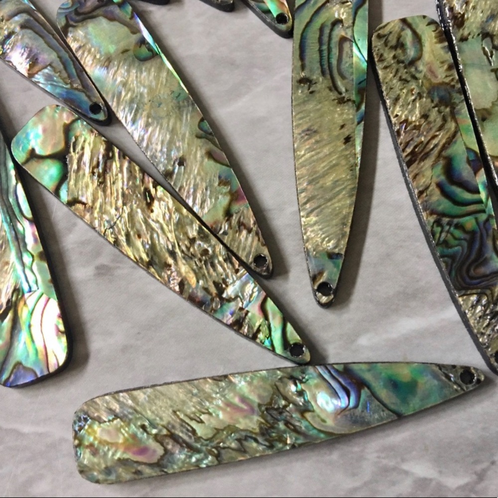 Abalone Shell Acrylic Teardrop Earring